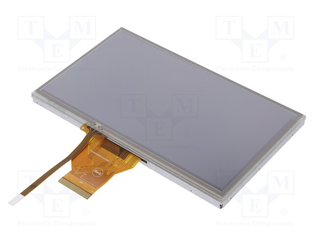 Display: TFT; 7"; 800x480; Illumin: LED; Dim: 165x100x7mm; 300cd/m2