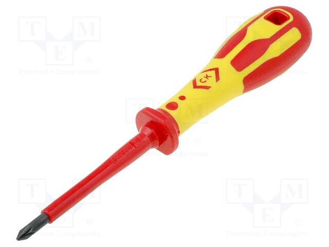 Screwdriver; insulated; Pozidriv®; PZ1; Blade length: 95mm; 1kVAC