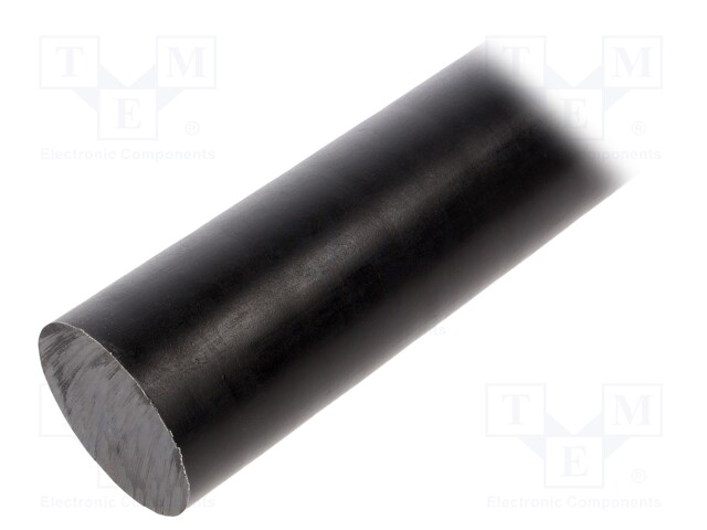 Mount.elem: rod; Ø: 80mm; L: 500mm; black; Length tolerance: 0; +1mm