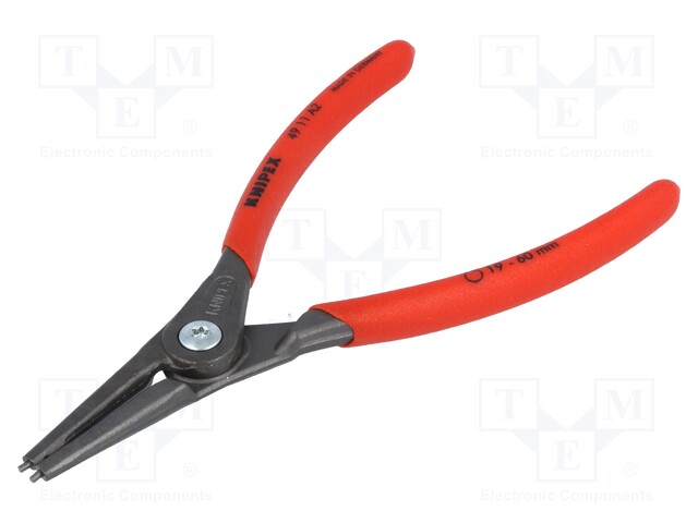 Pliers; internal circlip; Ring: external; Pliers len: 180mm