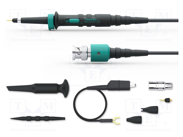 Probe: for oscilloscope; passive; 13MHz(1: 1),220MHz(10: 1); 600V