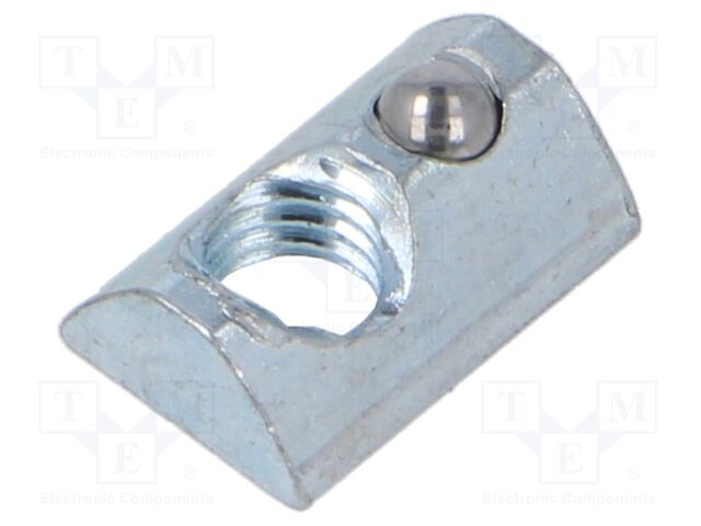 Nut; for profiles; Width of the groove: 8mm; steel; zinc