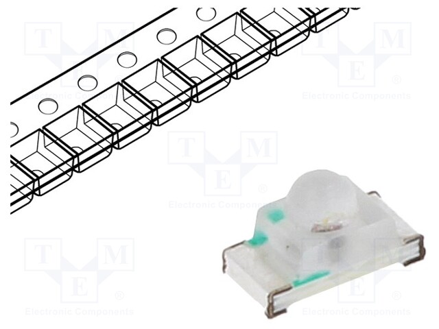 LED; SMD; 0603; red; 200÷400mcd; 1.6x0.8x0.95mm; 35°; 1.8÷2.4V; 5mA