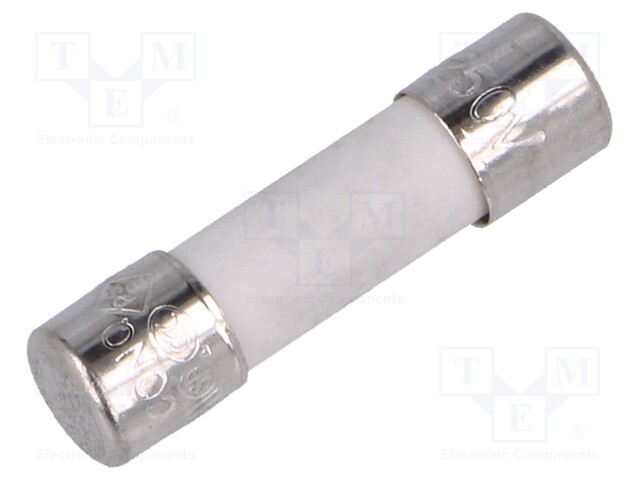 Fuse: fuse; 5A; 250VAC; ceramic,cylindrical; 5x20mm; Package: bulk