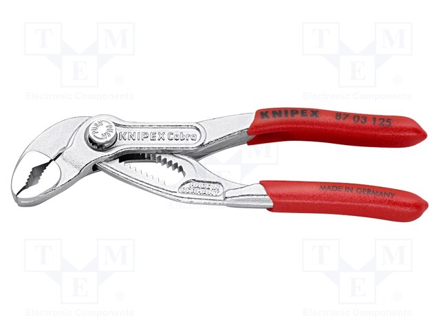 Pliers; for pipe gripping,Cobra adjustable grip; 125mm