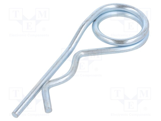 Cotter pin; zinc-plated steel; Ø: 4mm; L: 94mm; Shaft dia: 17÷24mm