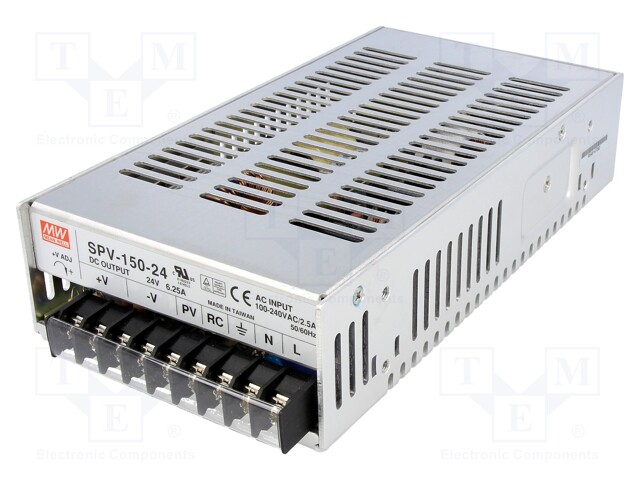 Power supply: switched-mode; programmable; 150W; 24VDC; 6.25A