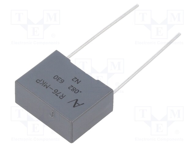 Capacitor: polypropylene; 0.082uF; ESR: 13.59mΩ; THT; ±5%; 5.39A