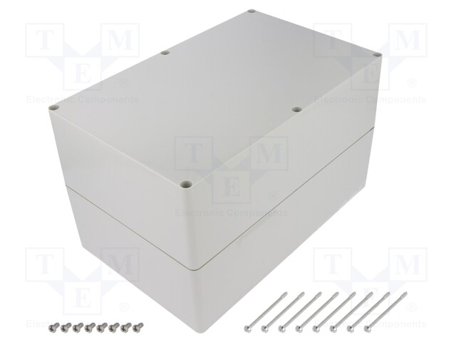 Enclosure: multipurpose; X: 160mm; Y: 250mm; Z: 150mm; EURONORD; grey