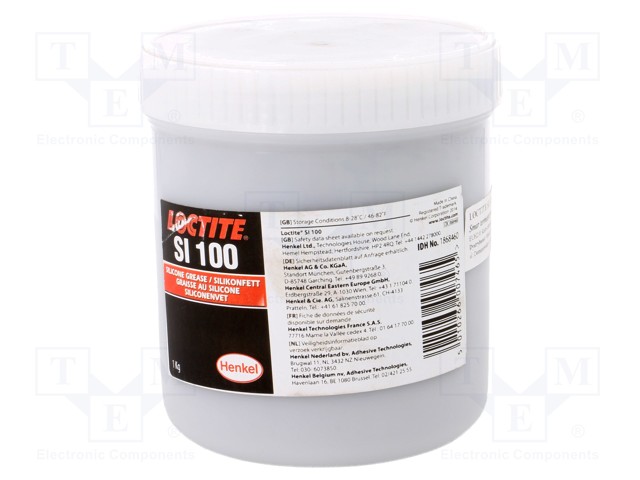 Heat transfer paste; grey; silicon based; 1kg; grease; 3.4W/mK