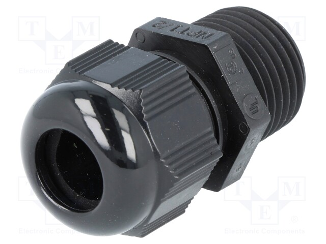 Cable gland; NPT1/2"; IP68; Mat: polyamide; black