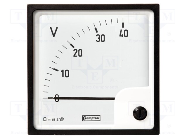 Meter: panel; analogue; 100/125VAC; Class: 0,5; 45÷55Hz; IP52; panel