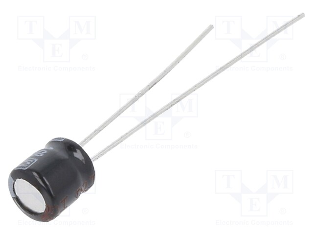 Electrolytic Capacitor, 10 µF, 25 V, KS Series, ± 20%, Radial Leaded, 1000 hours @ 85°C