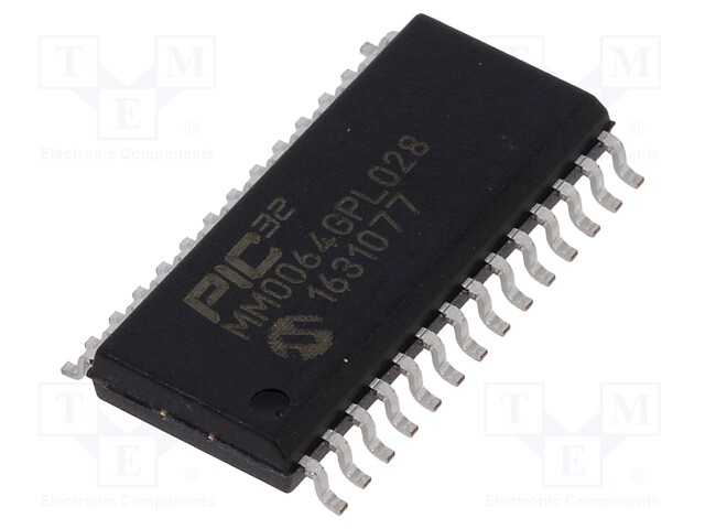 PIC microcontroller; Memory: 64kB; SRAM: 16kB; 2÷3.6VDC; SMD; SO28