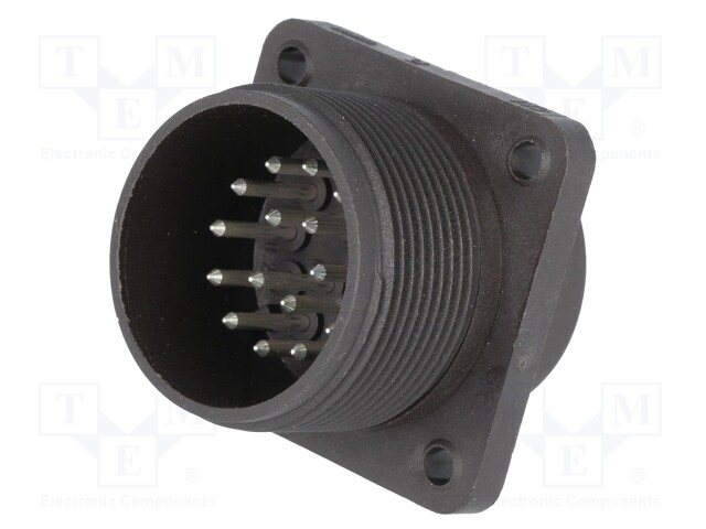 Connector: circular; socket; Series: CM; IP67; PIN: 17; male; 4A; 50V