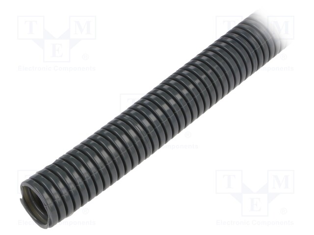 Protective tube; ØBraid : 14mm; polyamide; grey; Len: 50m; 40÷120°C