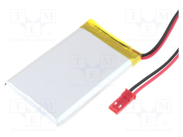 Re-battery: Li-Po; 3.7V; 1350mAh; Leads: cables; 5x37x59mm