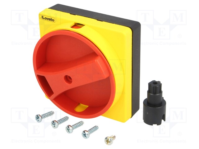 Knob; GA; Colour: red/yellow