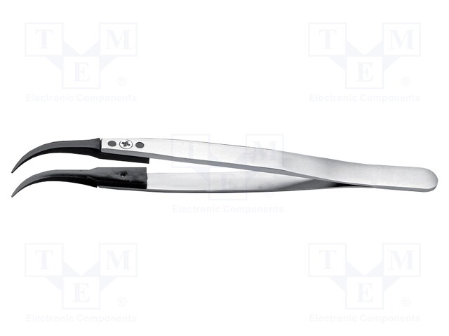 Tweezers; replaceable tips; Blade tip shape: sharp, bent; ESD