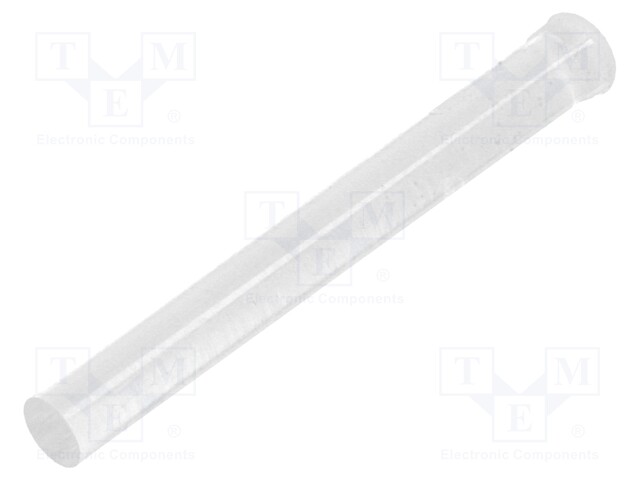 Fibre for LED; round; Ø3mm; Front: convex; straight