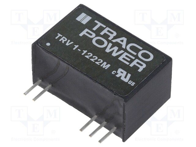 Converter: DC/DC; 1W; Uin: 9.6÷14.4V; Uout: 12VDC; Uout2: -12VDC