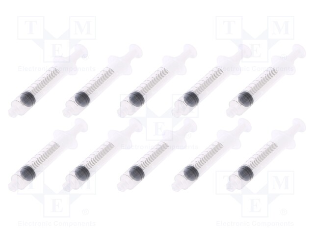 Syringe; 10ml; Colour: transparent; Luer Lock; Mat: polypropylene