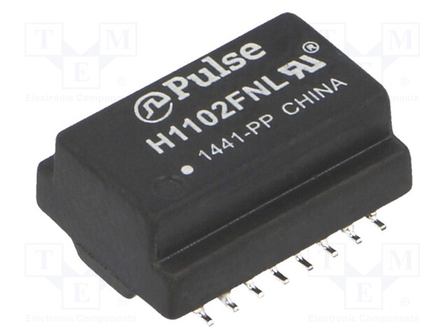 Transformer: Ethernet; SMD; 0÷70°C; Trans: RX 1: 1,TX 1: 1; -1.1dB