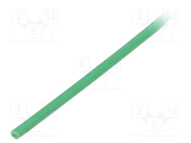 Insulating tube; Mat: silicone; green; Øint: 1.5mm