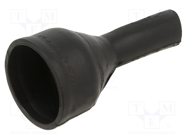 Heat shrink boot; glueless,straight; black; elastomer; -75÷150°C