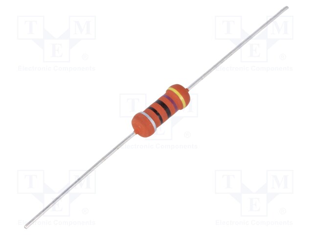 Resistor: metal film; fusible; THT; 470Ω; 2W; ±10%; Ø5x12mm; axial