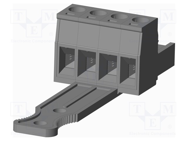 Connector: pluggable terminal block; plug; female; straight; grey