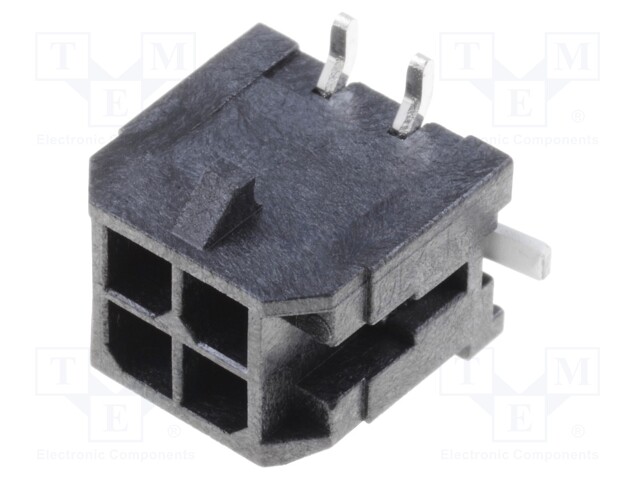 Socket; wire-board; male; Micro-Fit 3.0; 3mm; PIN: 4; SMT; 5A; tinned