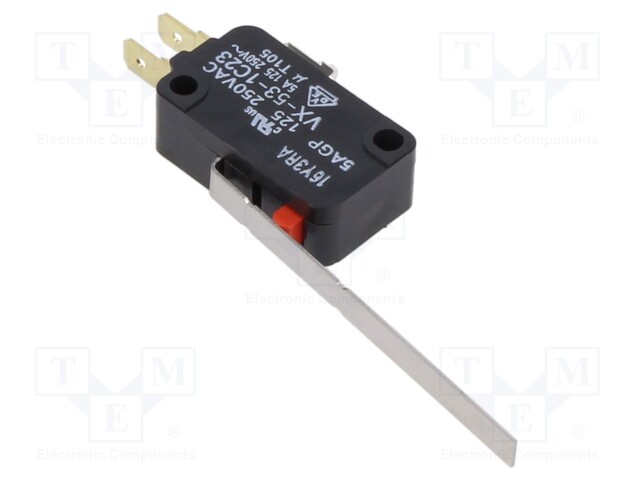 Microswitch SNAP ACTION; with lever; SPDT; 5A/125VAC; ON-(ON)