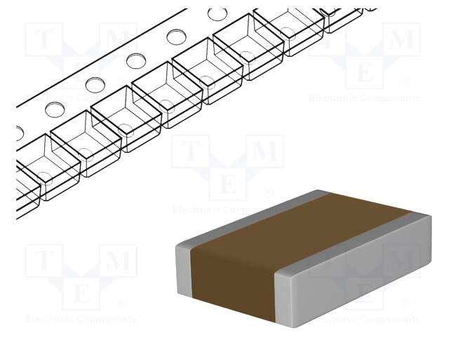 SMD Multilayer Ceramic Capacitor, 0.22 µF, 25 V, 0402 [1005 Metric], ± 10%, X6S, GRT Series