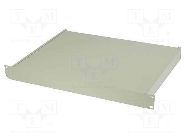 Enclosure: 19" standard; 1U; grey; Enclos.mat: steel; Y: 350mm