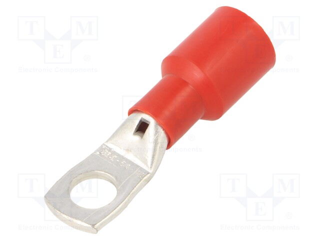 Tip: ring tube; M12; Ø: 12.5mm; 50mm2; crimped; for cable; insulated