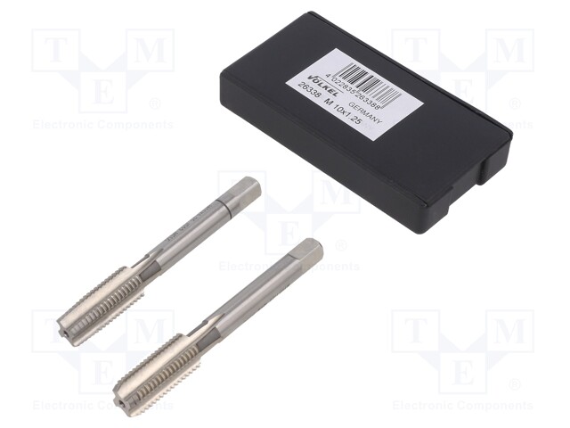 Tap; HSS-G; M10; 1.25; Pcs: 2; Conform to: DIN 2181