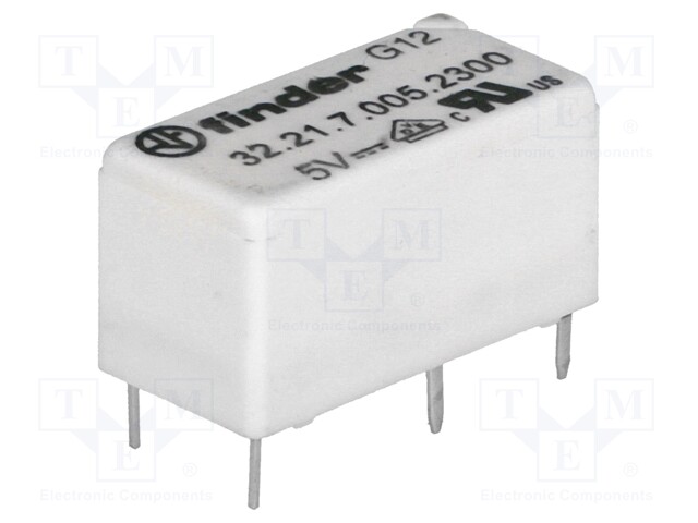 Relay: electromagnetic; SPST-NO; Ucoil: 5VDC; 6A/250VAC; 3A/30VDC