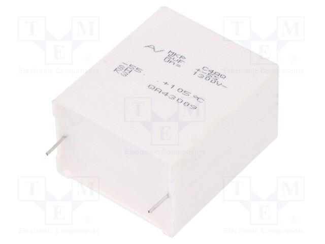 Capacitor: polypropylene; DC-Link; 5uF; ESR: 8.2mΩ; C4AQ; THT; ±5%