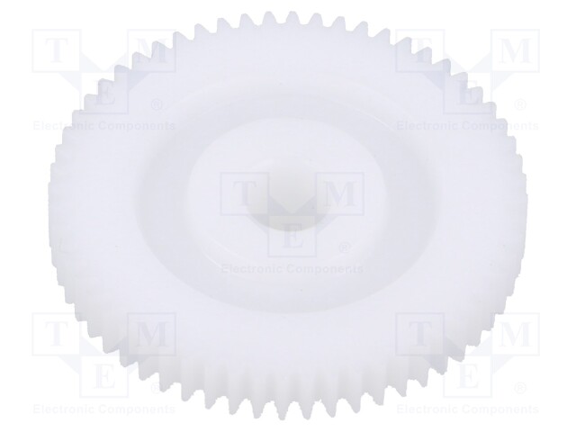 Spur gear; whell width: 6mm; Ø: 43.4mm; Number of teeth: 60