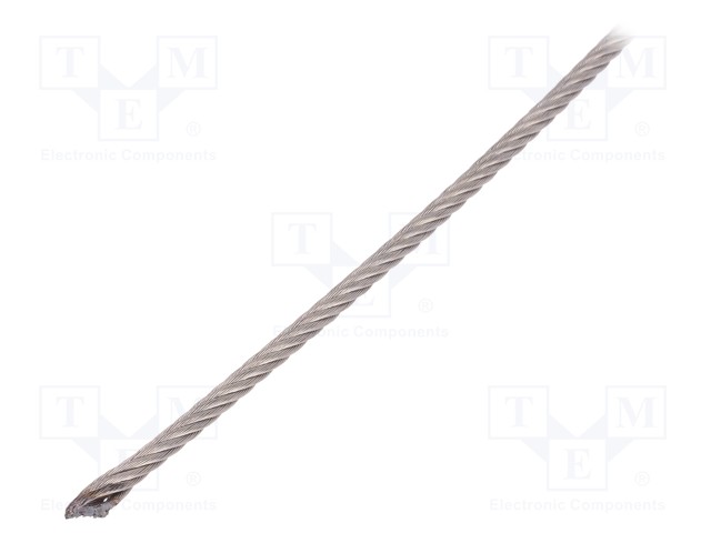 Rope; acid resistant steel A4; Ørope: 3mm; L: 10m; 159kg