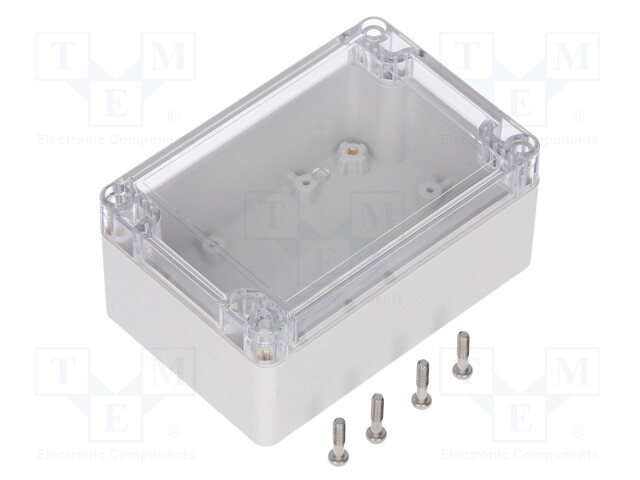 Enclosure: multipurpose; X: 80mm; Y: 120mm; Z: 55mm; polycarbonate