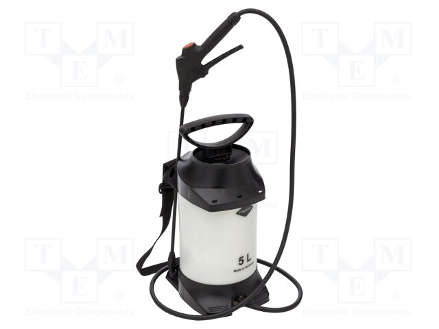 Compression sprayer; to acids; 5l; 3bar; Seal: FPM