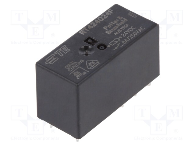 Relay: electromagnetic; DPDT; Ucoil: 24VDC; 8A/250VAC; 8A/30VDC; 8A