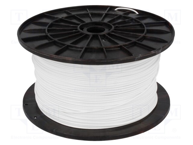 Filament: PLA; 1.75mm; white; 200÷235°C; 1kg; ±0,05mm