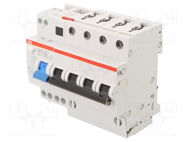 RCBO breaker; Inom: 16A; Ires: 30mA; Poles: 4; 400VAC; DIN; IP20