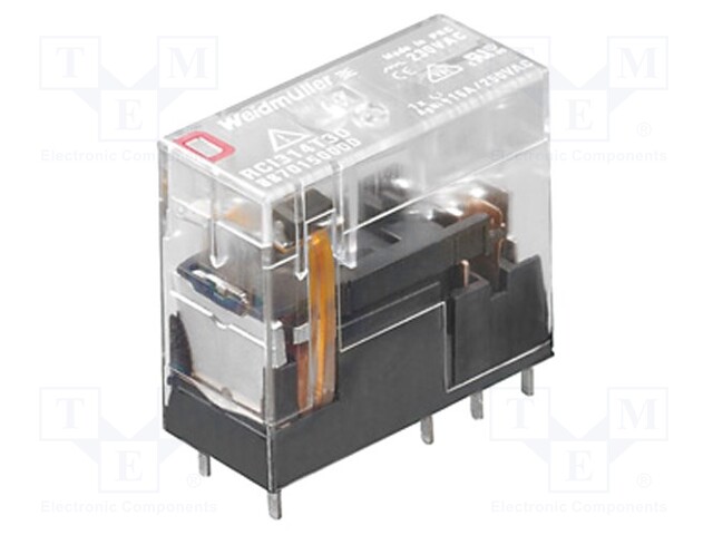 Relay: electromagnetic; SPDT; Ucoil: 230VAC; 16A/240VAC; 16A/24VDC