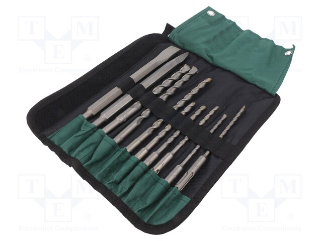 Drill set; for concrete; Pcs: 10; Package: case