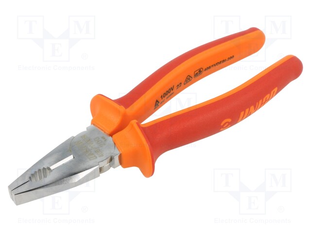 Pliers; insulated,universal; 200mm