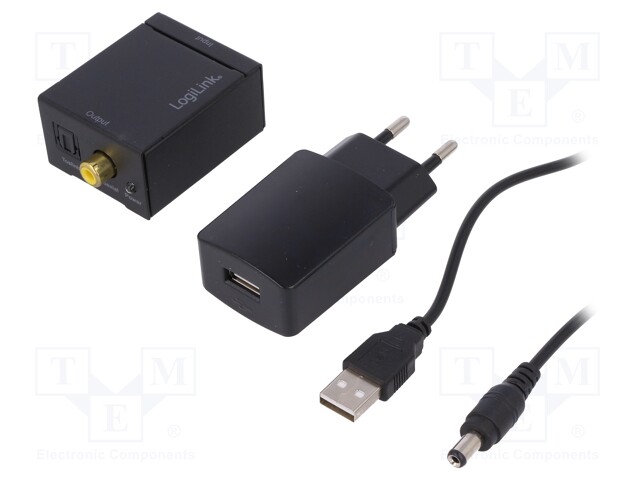 Device: digital-to-analog converter; Colour: black; 5VDC; f: 48kHz